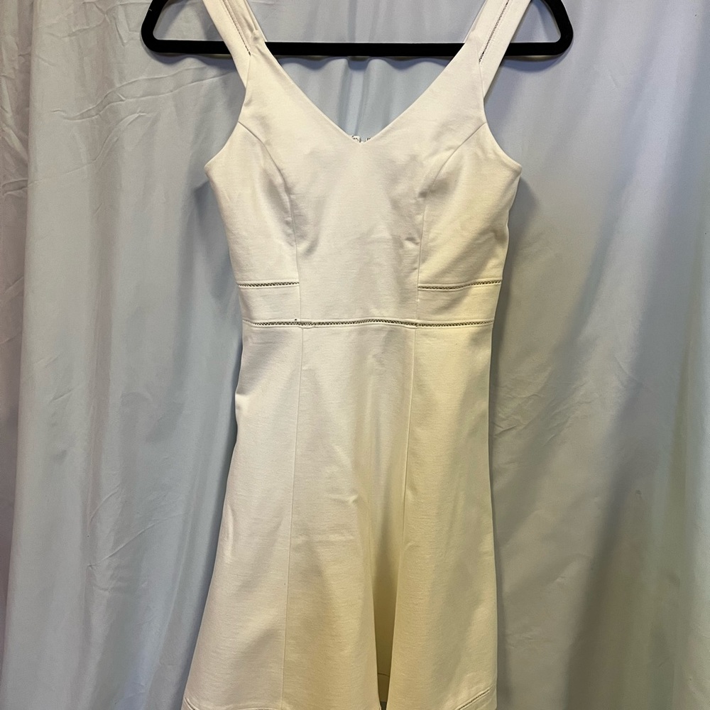 Beautiful white sleeveless a-line dress. NWT
